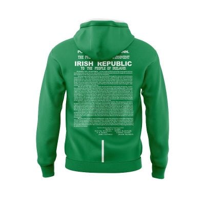 Alternative view of Insignia And Irish Harp Emblem 1916 Commemoration Hoodie