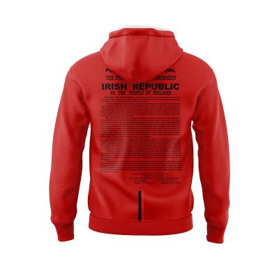 Alternative view of Insignia And Irish Harp Emblem 1916 Commemoration Hoodie