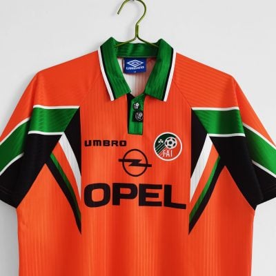 Irish Gifts - GAA, Ireland Football Jerseys, Ireland Rugby Jerseys Alternative view of Republic of Ireland 1997 Away Jersey