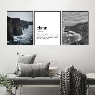 Cliffs of Moher & Clann Wall Art Set Cliffs of Moher & Clann Wall Art Set