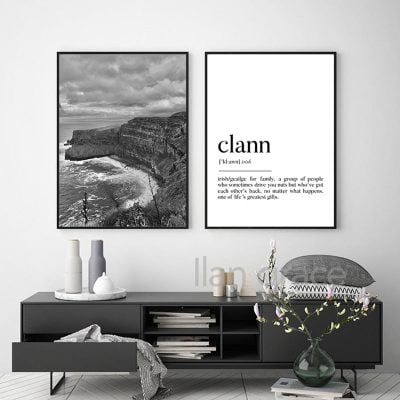 Cliffs of Moher & Clann Wall Art Set Cliffs of Moher & Clann Wall Art Set