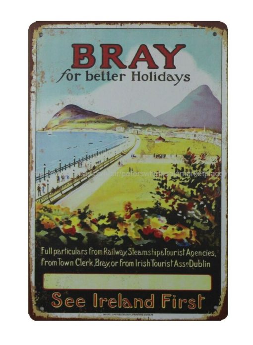 Wicklow Bray Metal Tin Sign