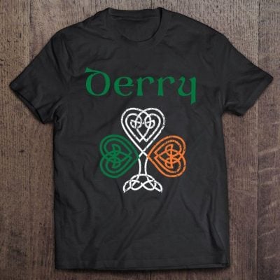 Derry Shamrock T Shirt