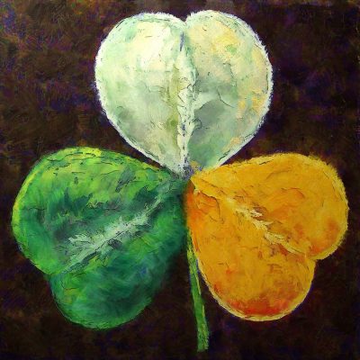 Alternative view of Tricolor Painting Of The Shamrock