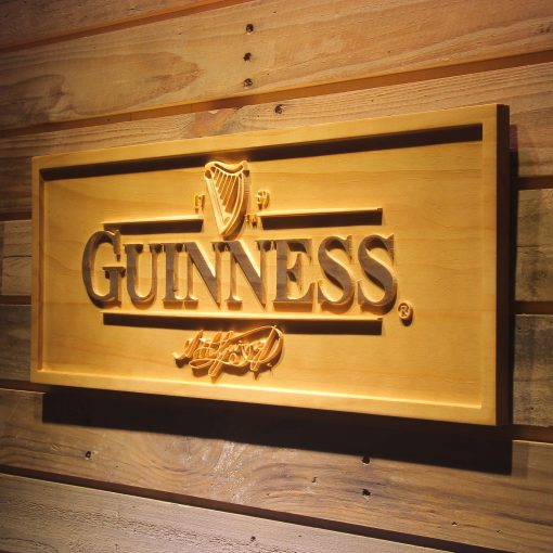 Guinness 3D Wooden Sign
