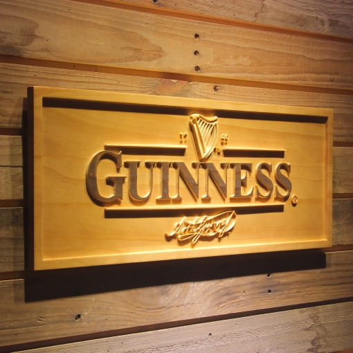 Guinness 3D Wooden Sign - Image 4