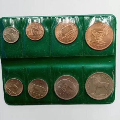 Set of 8 Irish Coins