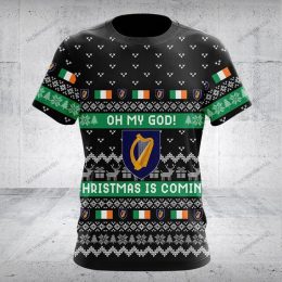 Irish Harp Christmas T-Shirt