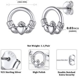 Celtic Claddagh Earrings