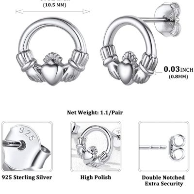 Celtic Claddagh Earrings Celtic Claddagh Earrings