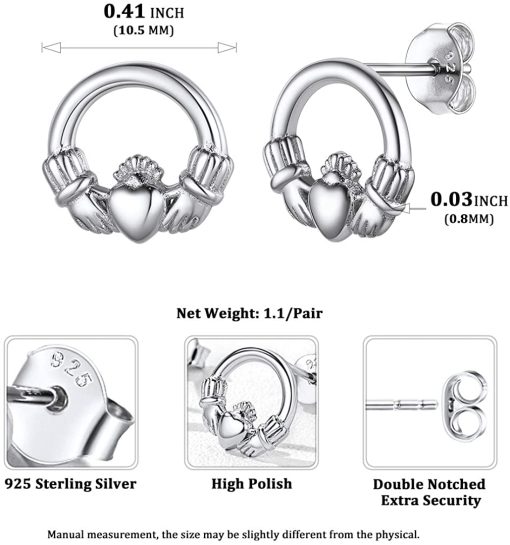 Celtic Claddagh Earrings - Image 3