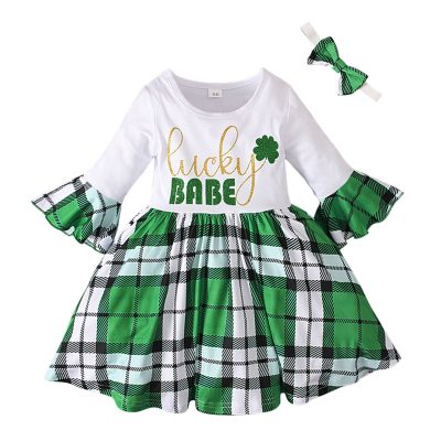Alternative view of Little Miss Luck Shamrock Pants Set