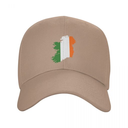 Ireland Flag Map Baseball Cap - Image 6