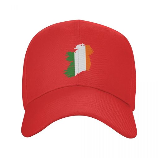Ireland Flag Map Baseball Cap - Image 3