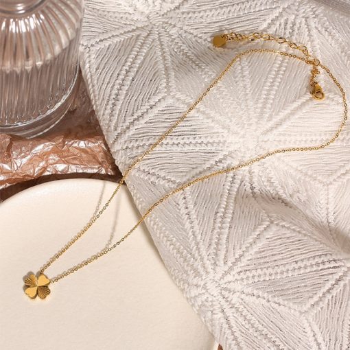Four Leaf Clover Necklace - Image 6