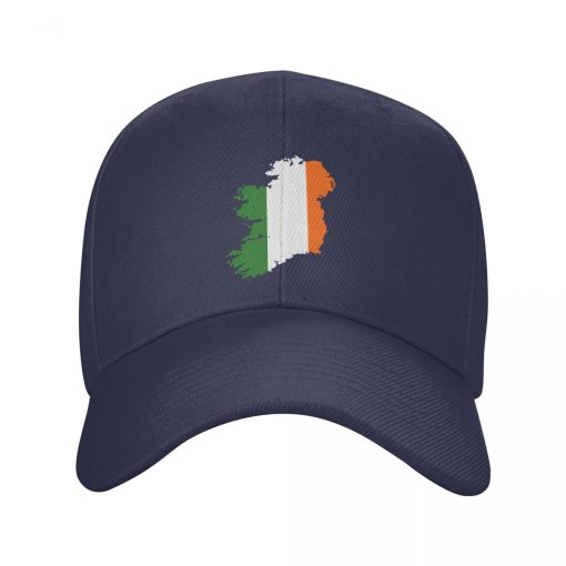 Ireland Flag Map Baseball Cap - Image 7