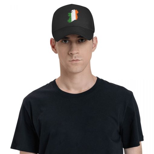 Ireland Flag Map Baseball Cap - Image 11