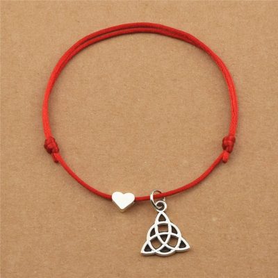 Celtic Knot & Heart Bracelet