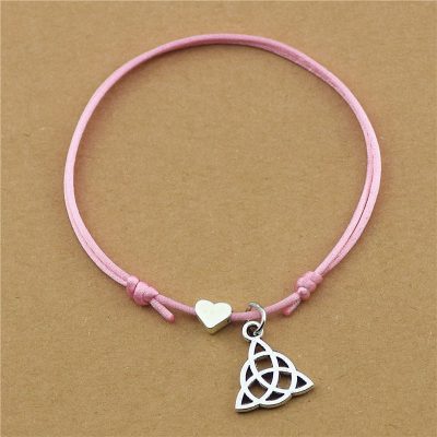 Celtic Knot & Heart Bracelet