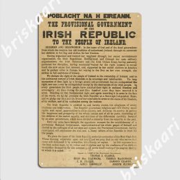 Proclamation Metal 1916 Plaque Poster