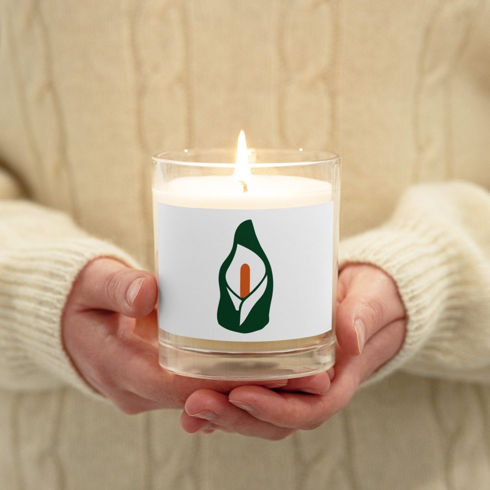 Soy Wax Easter Lily Glass Jar Candle
