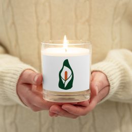 Soy Wax Easter Lily Glass Jar Candle