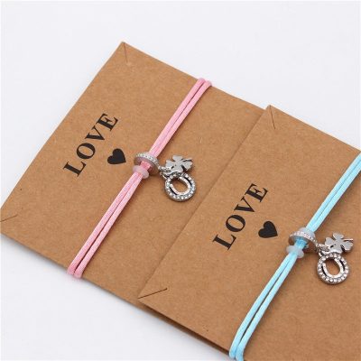 Alternative view of Four-leaf Clover & Horse Shoe Bracelet