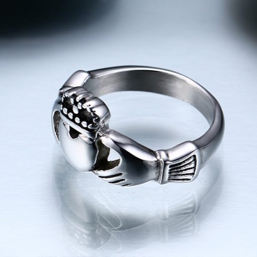 Claddagh Ring Stainless Steel - Image 3