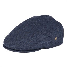 Wool Tweed Herringbone Cap