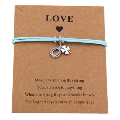 Four-leaf Clover & Horse Shoe Bracelet Four-leaf Clover & Horse Shoe Bracelet