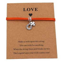 Four-leaf Clover & Horse Shoe Bracelet