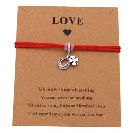 Four-leaf Clover & Horse Shoe Bracelet