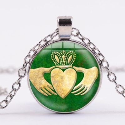 Alternative view of Claddagh Heart Necklace