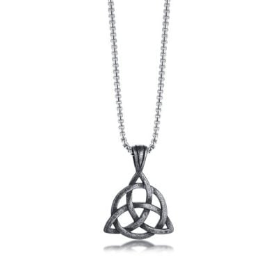 Alternative view of Trinity Knot Necklace
