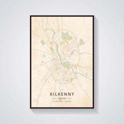 Dublin Belfast Galway Kilkenny Map Poster Dublin Belfast Galway Kilkenny Map Poster