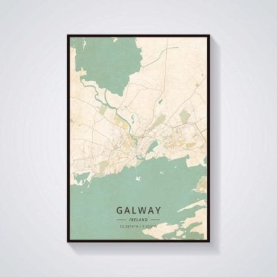 Alternative view of Dublin Belfast Galway Kilkenny Map Poster