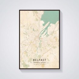 Dublin Belfast Galway Kilkenny Map Poster