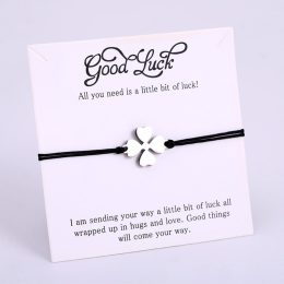 Lucky Four-Leaf Clover Bracelets