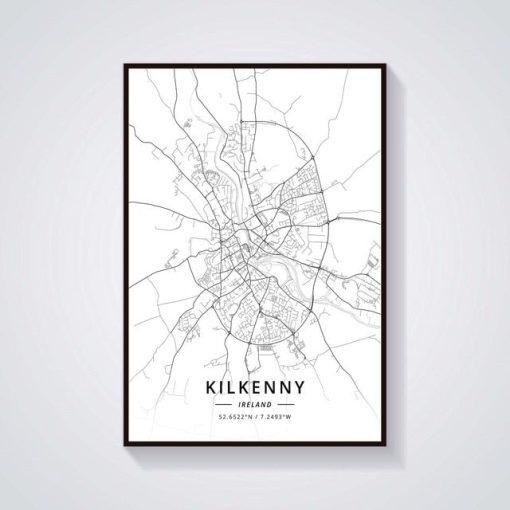 Kilkenny Ireland Map Print - Image 2