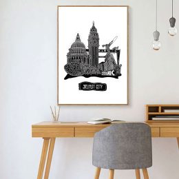 Antrim Wall Art 2012 Pieces Northern Ireland Retro City