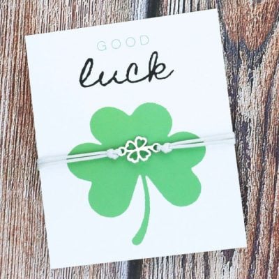 Alternative view of Good Luck Shamrock Bracelet