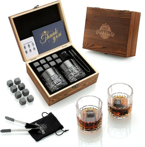 Whiskey Stones & Glasses Gift Set