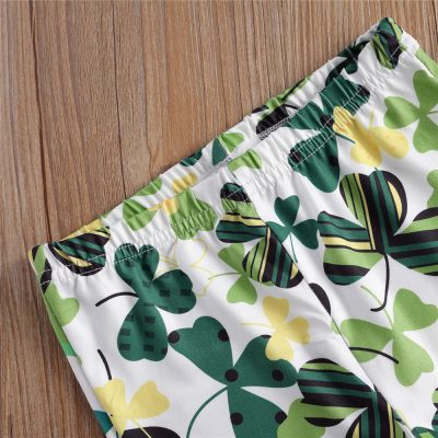 Alternative view of Girls Shamrocks Pants Set