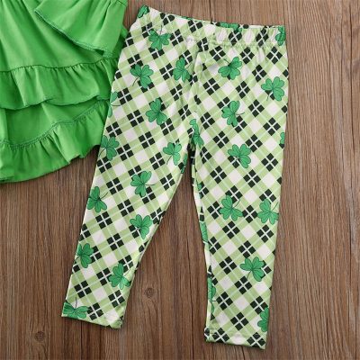Alternative view of Girls Shamrocks Pants Set