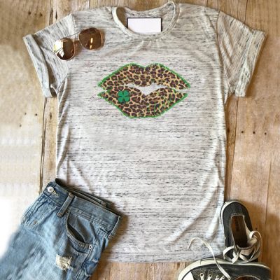 Four Leaf Clover Leopard T-Shirt Four Leaf Clover Leopard T-Shirt