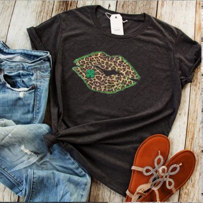 Four Leaf Clover Leopard T-Shirt Four Leaf Clover Leopard T-Shirt