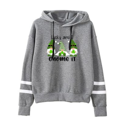 Alternative view of Lucky & I Gnome 2023 It Hoodie