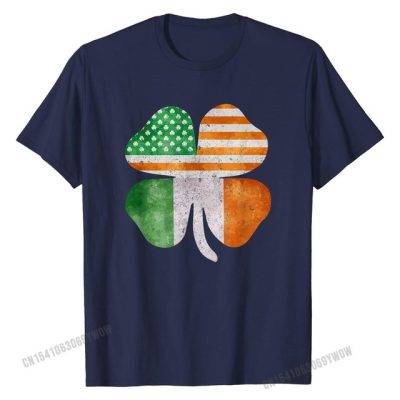 Irish American Four Leaf Clover T-Shirt