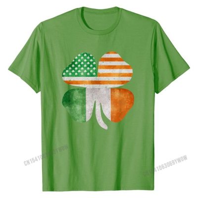 Irish American Four Leaf Clover T-Shirt