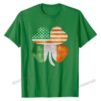 Alternative view of Irish American Four Leaf Clover T-Shirt